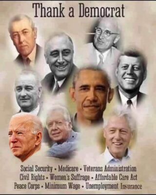 0 - thank a Democrat