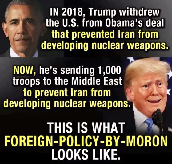 0 - Trump killed nuclear wepaon deal
