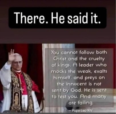 Pope Leo XIV on Trump