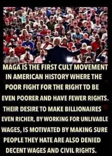 MAGA cutl fights to be poorer