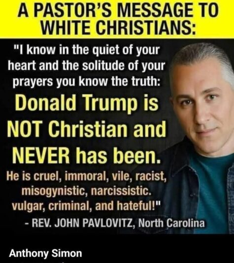 Trump is NOT a Christian