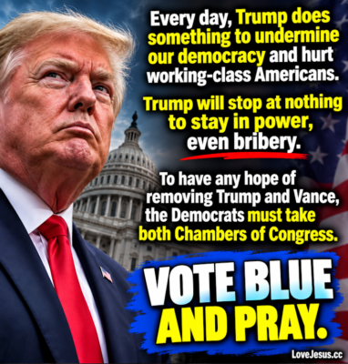 vote blue and pray